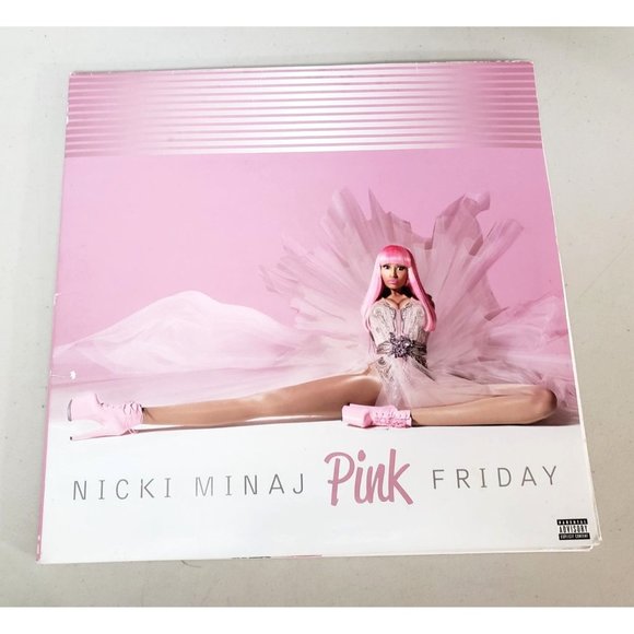 Nicki Minaj Pink Friday 2XLP Pink Vinyl Record Album EUC - Picture 2 of 5